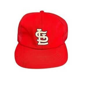 Vintage St. Louis Cardinals Snapback Hat Red MLB Baseball Cap Drew Pearson brand